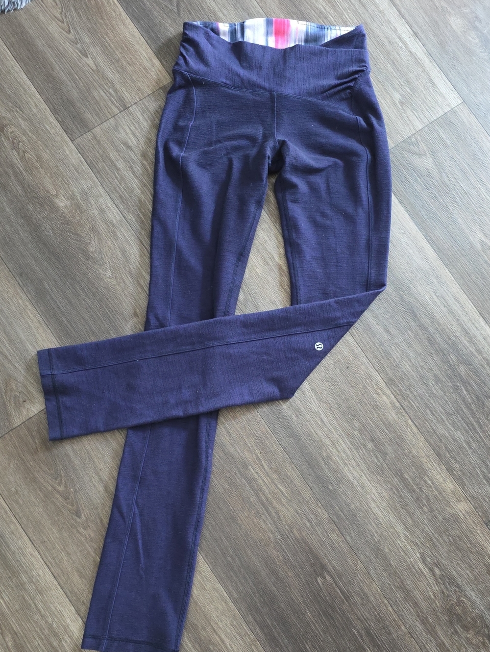 lululemon athletica Deep Purple High-Rise Leggings with Striped Inner Waistband